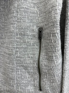Banana Republic Tweed Moto Blazer Grey - detail