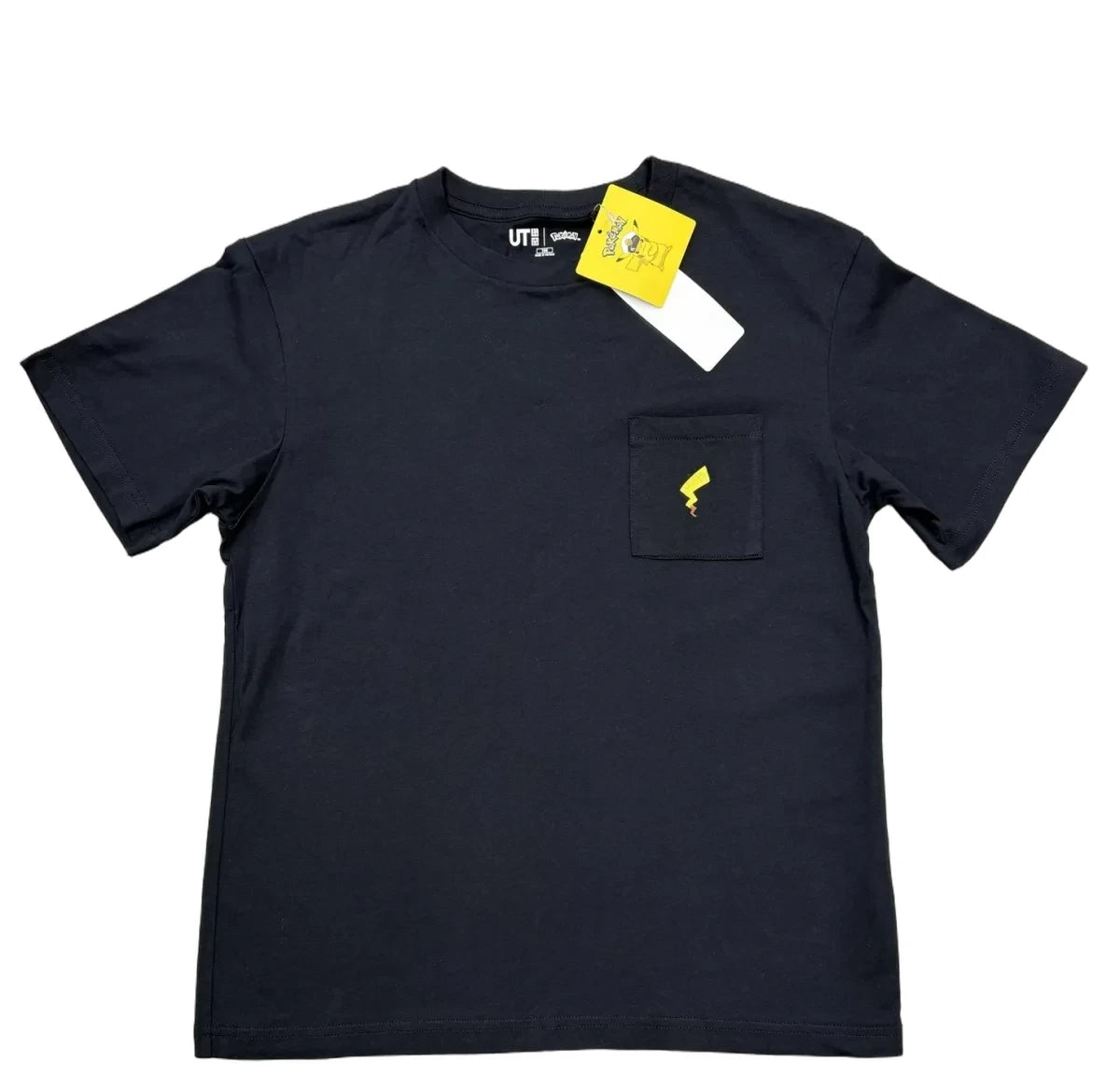 Uniqlo Pokemon Pikachu Graphic Pocket T-Shirt Black - front