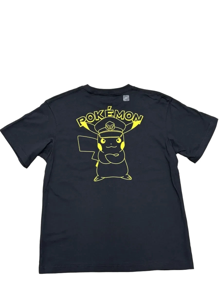 Uniqlo Pokemon Pikachu Graphic Pocket T-Shirt Black - back