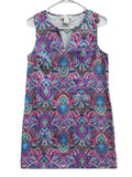 Cynthia Rowley Paisley Print Shift Dress Pink - front