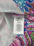 Cynthia Rowley Paisley Print Shift Dress Pink - label
