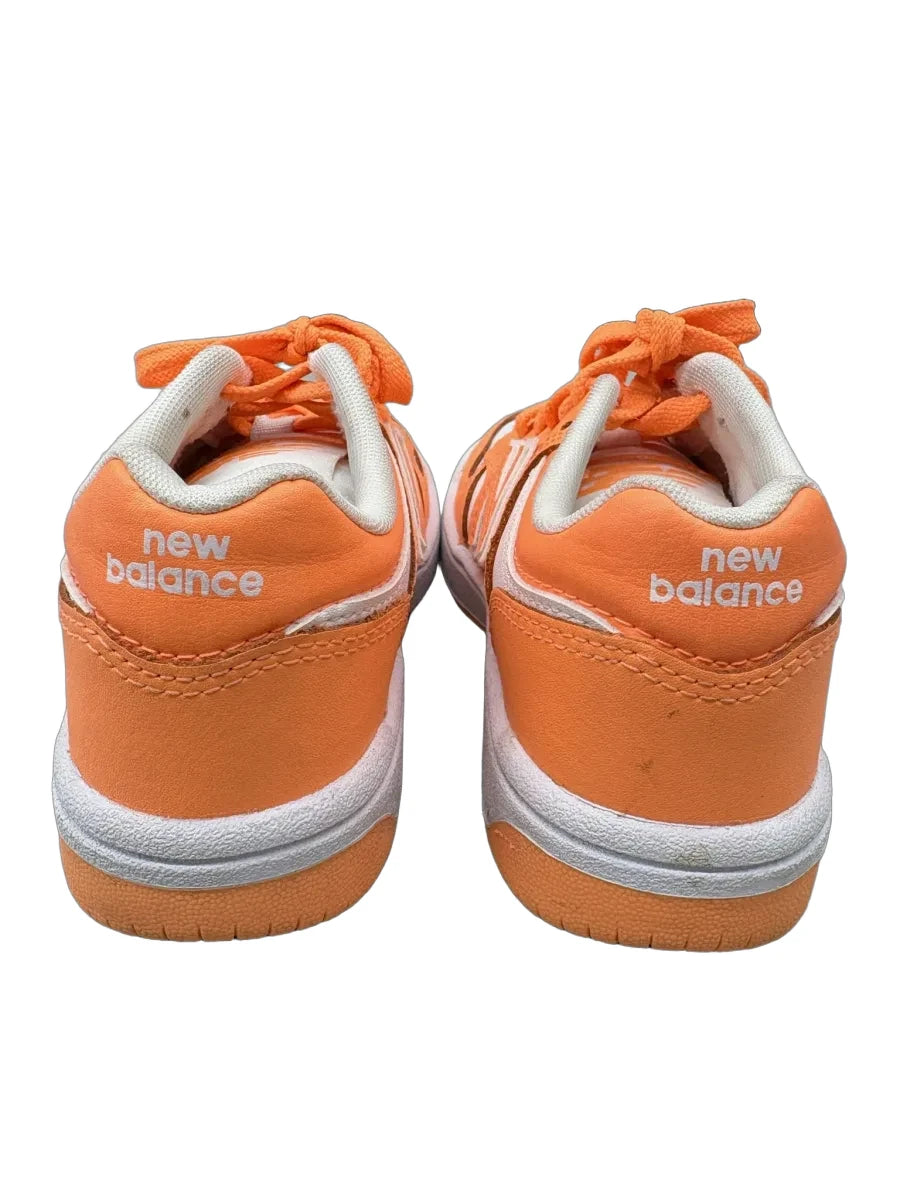 New Balance 480 Kids Sneaker Orange White - back