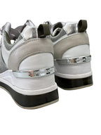 Michael Kors Glitter Mesh Running Sneaker Silver - back
