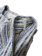 Pomander Place Striped Tweed Sleeveless Mini Dress Blue - detail