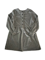 LOFT Gray Polka Dot Long Sleeve Dress Size S - back