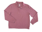 L.L.Bean Cotton Polo Long Sleeve Shirt Mauve - front