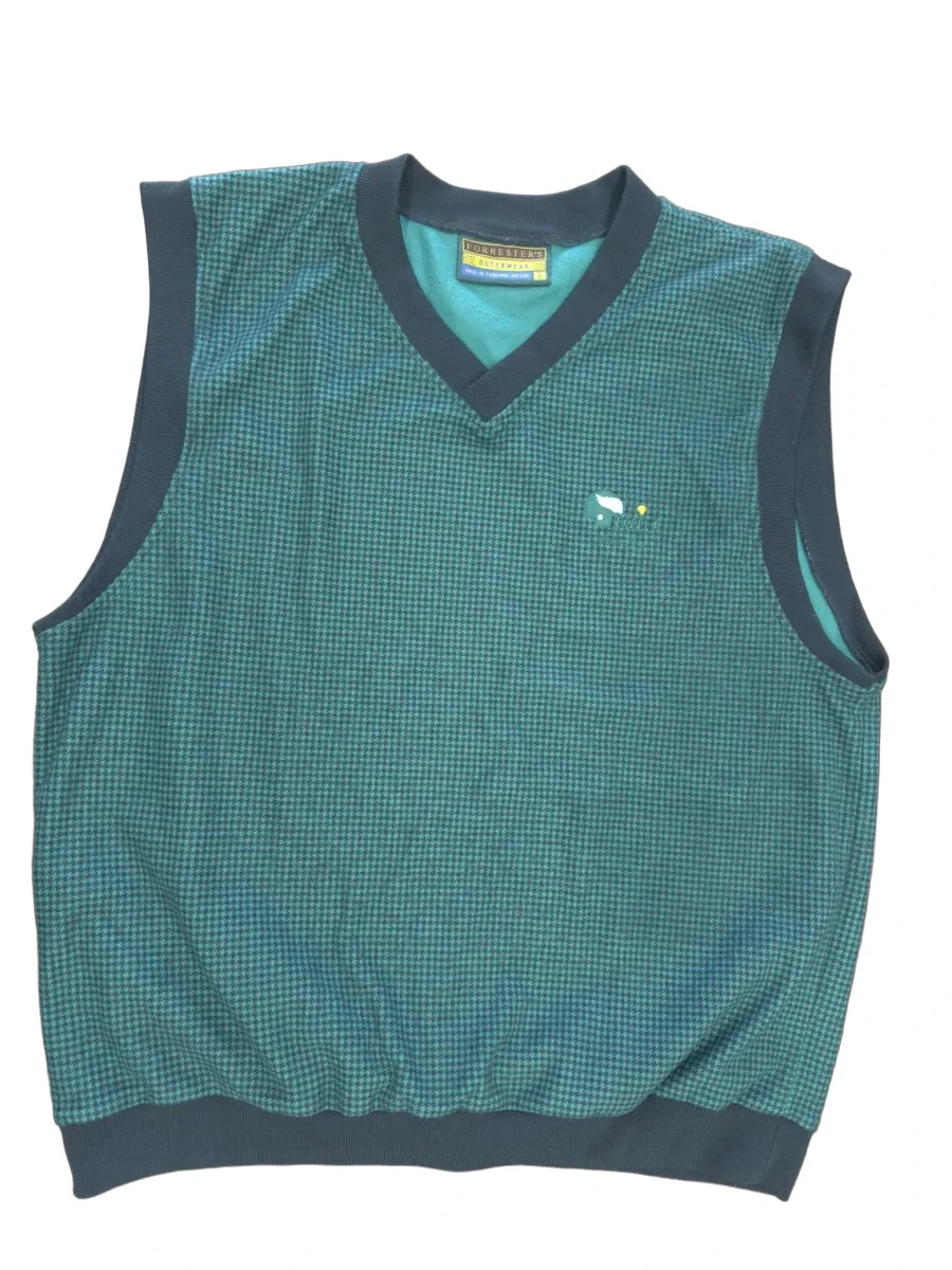 Forrester's Outerwear Houndstooth Fleece-Lined Vest - front