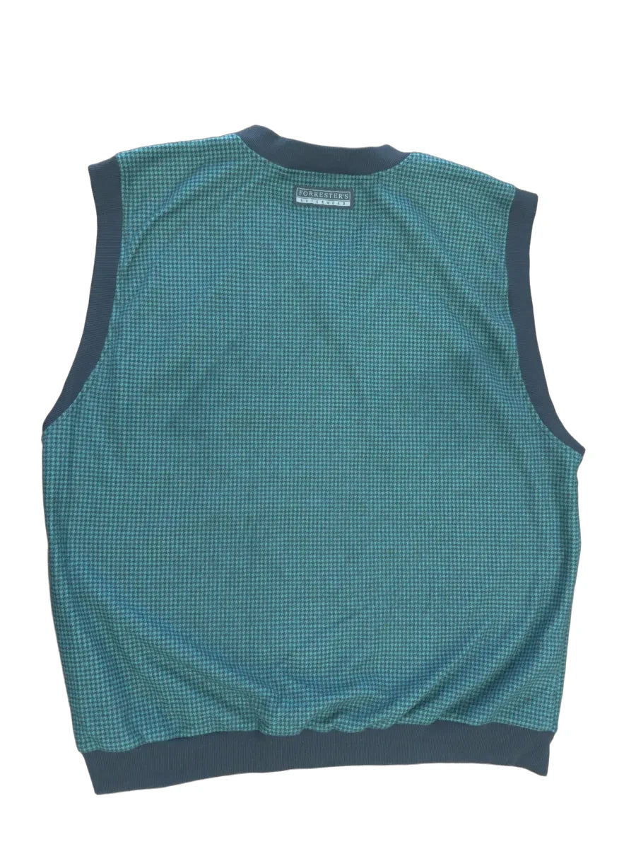 Forrester's Outerwear Houndstooth Fleece-Lined Vest - front