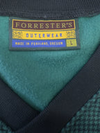 Forrester's Outerwear Houndstooth Fleece-Lined Vest - tag