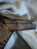 Zara Distressed Relaxed Fit Denim Jacket XL - tag