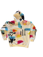 PacSun Abstract Graffiti Print Hoodie White - back