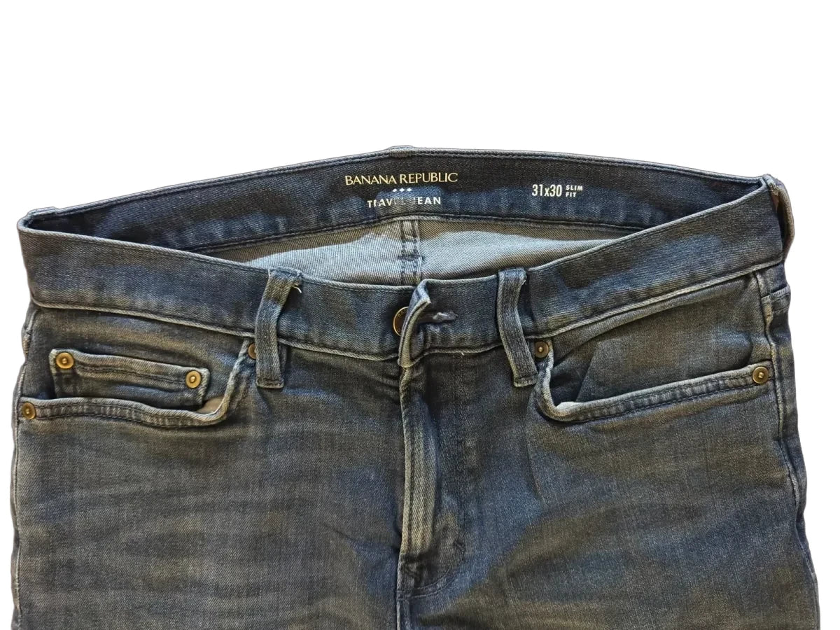 Banana Republic Traveler Slim Fit Stretch Jeans - detail