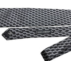 Dolce & Gabbana Geometric Silk Tie Black Gray - detail