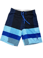 U.S. Polo Assn. Colorblock Stripe Board Shorts Navy - front