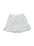LOFT White Eyelet Lace Mini Skirt - front