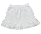 LOFT White Eyelet Lace Mini Skirt - front