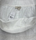 LOFT White Eyelet Lace Mini Skirt - tag