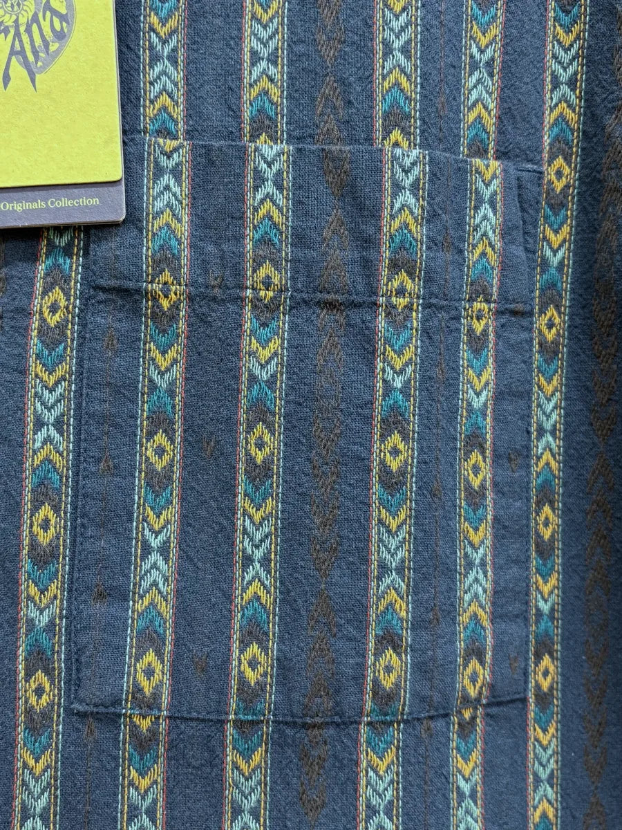 prAna Slim Fit Aztec Stripe Organic Cotton Button-Up Shirt - detail