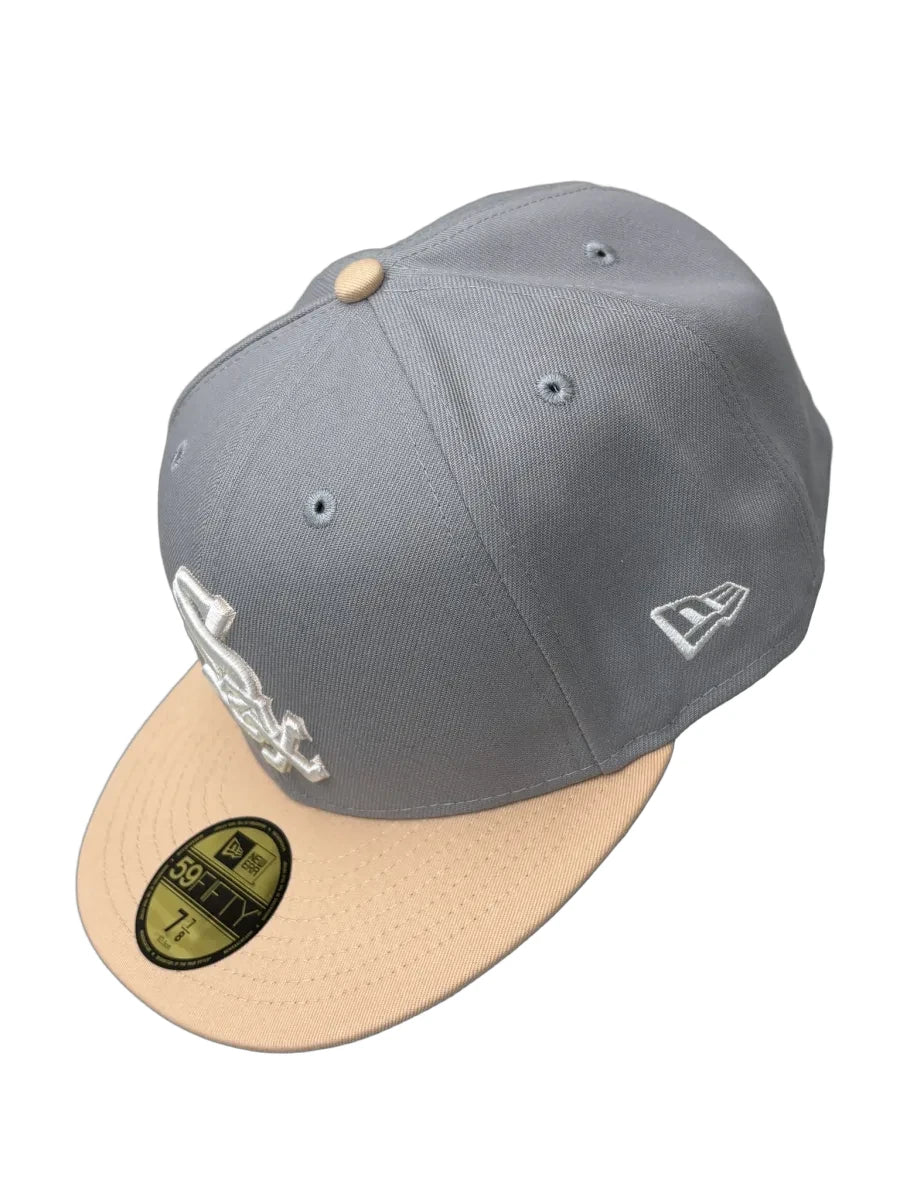 New Era LA Dodgers 59FIFTY Fitted Cap Gray - front