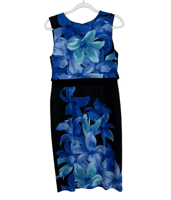 Joseph Ribkoff Floral Print Sleeveless Sheath Dress - front