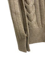Banana Republic Cable Knit Turtleneck Sweater Beige XS - detail