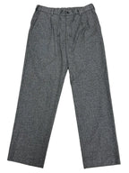 Uniqlo Herringbone Tweed Pleated Trousers Grey - front
