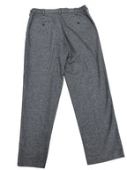 Uniqlo Herringbone Tweed Pleated Trousers Grey - front