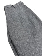 Uniqlo Herringbone Tweed Pleated Trousers Grey - detail