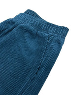 boohooMAN Corduroy Wide Leg Pants Teal - detail