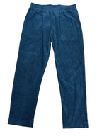 boohooMAN Corduroy Wide Leg Pants Teal - front