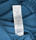 boohooMAN Corduroy Wide Leg Pants Teal - tag