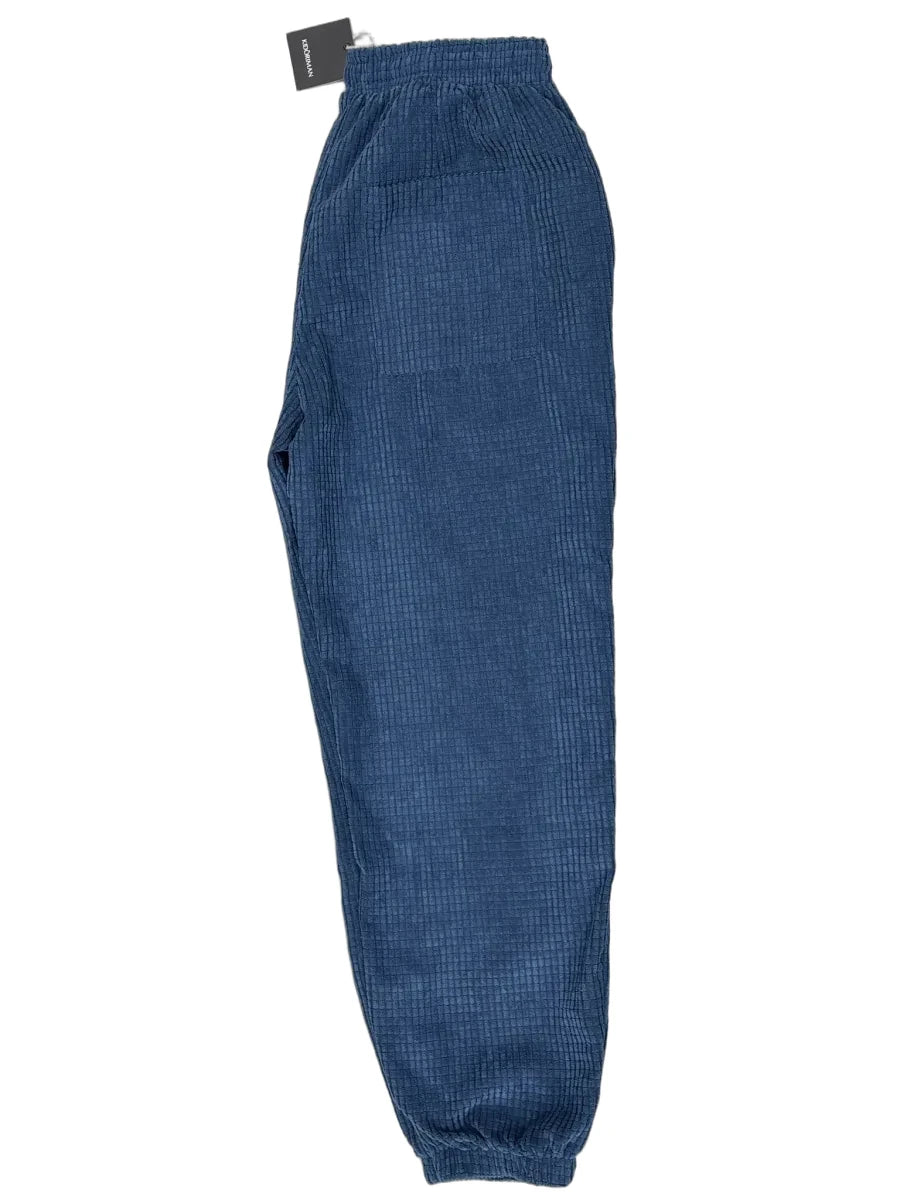 Kidoriman Textured Jogger Pants Blue - front