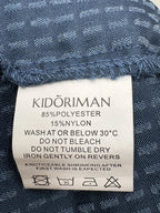 Kidoriman Textured Jogger Pants Blue - tag