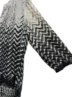 Calvin Klein Chevron Print Blouse Black - detail