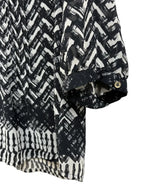Calvin Klein Chevron Print Blouse Black - detail