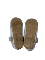 Link Glitter Ballet Flat with Rhinestone Bow Silver - detail