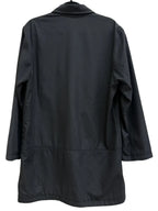 Kenneth Cole New York Black Polyester Long Coat - back