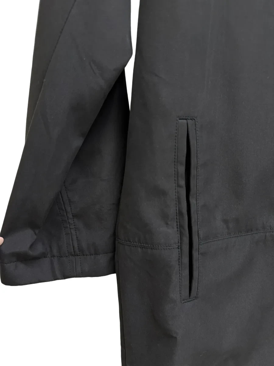 Kenneth Cole New York Black Polyester Long Coat - detail
