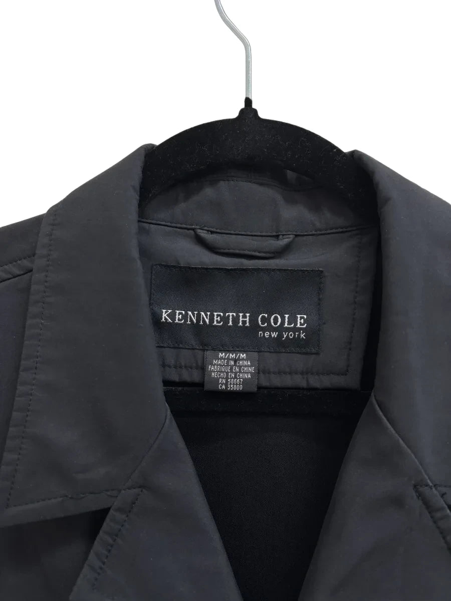 Kenneth Cole New York Black Polyester Long Coat - tag