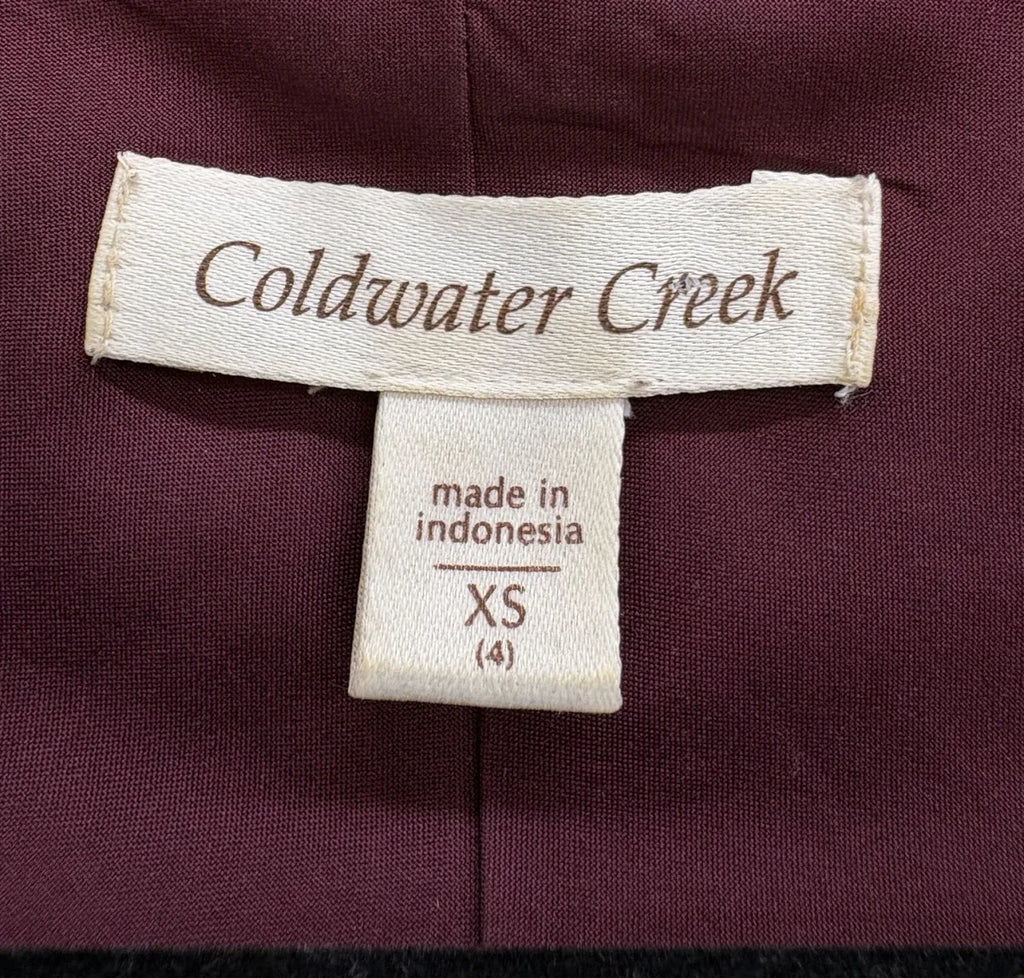 Coldwater Creek Abstract Print Chiffon Sleeveless Blouse XS - tag