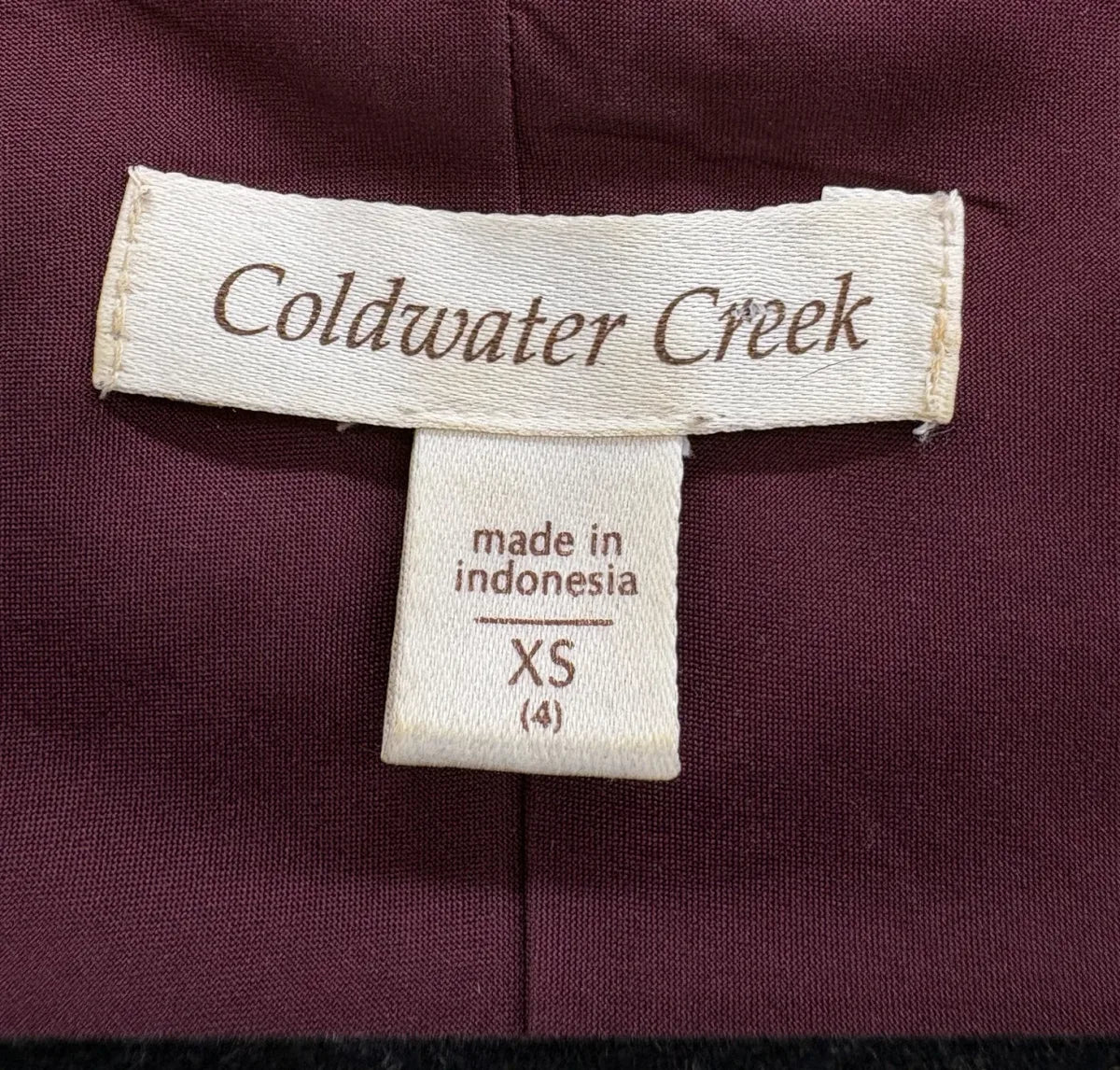 Coldwater Creek Abstract Print Chiffon Sleeveless Blouse XS - tag