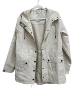 Natural Reflections Cream Essential Parka Jacket Hood - front