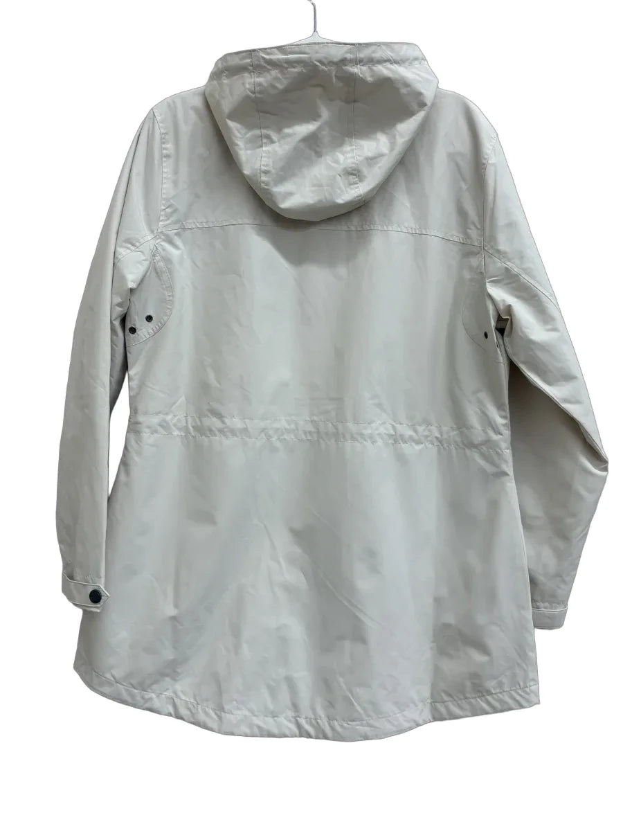 Natural Reflections Cream Essential Parka Jacket Hood - back