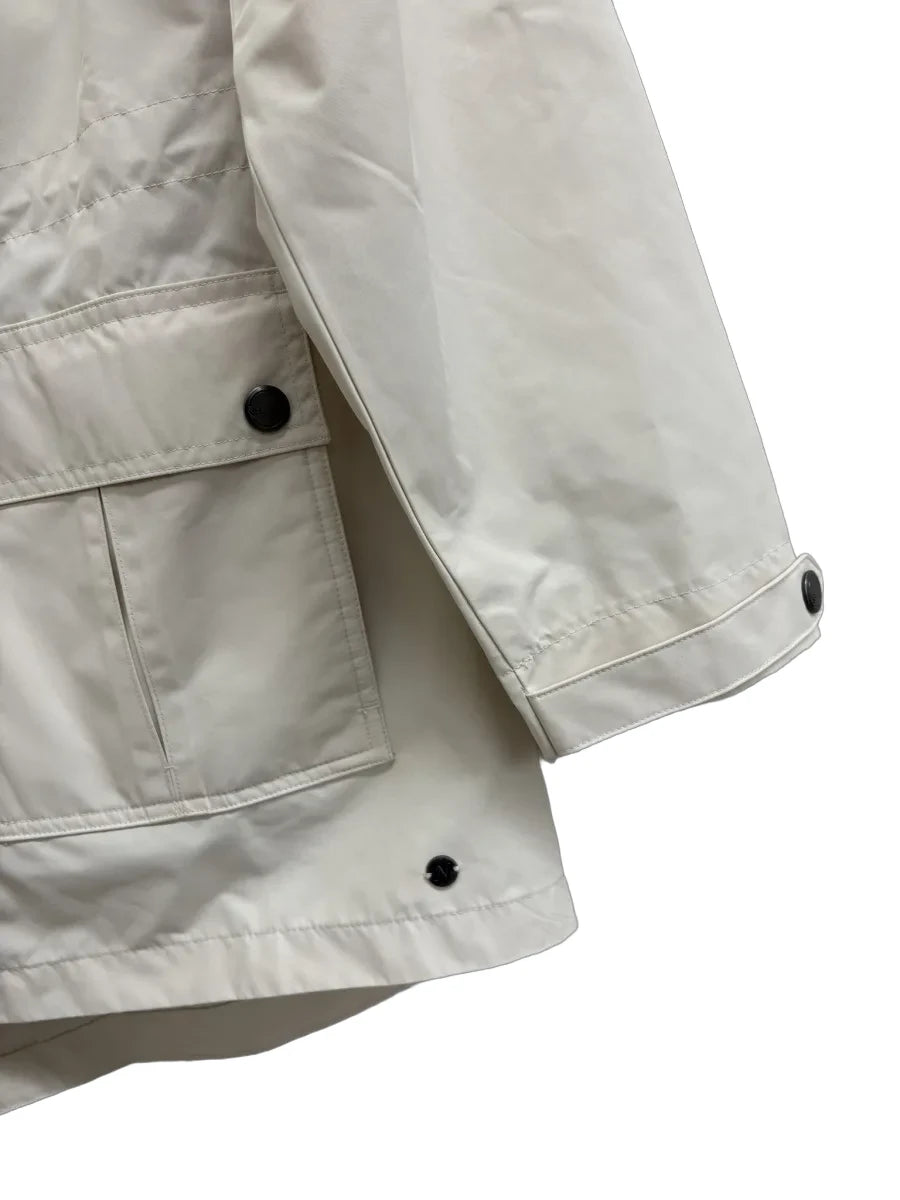 Natural Reflections Cream Essential Parka Jacket Hood - detail