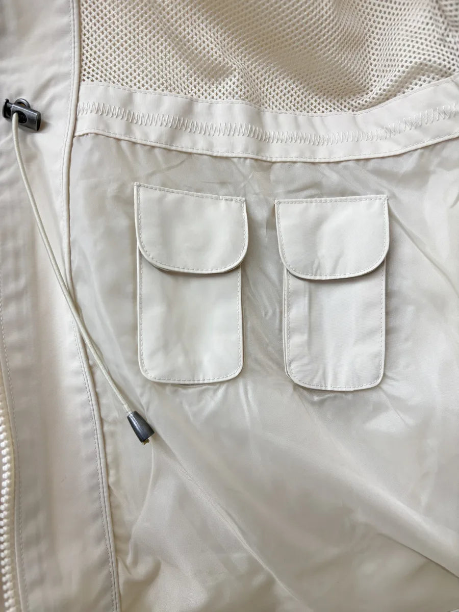 Natural Reflections Cream Essential Parka Jacket Hood - detail