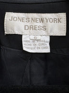 Jones New York Black Satin Lapel Blazer - tag