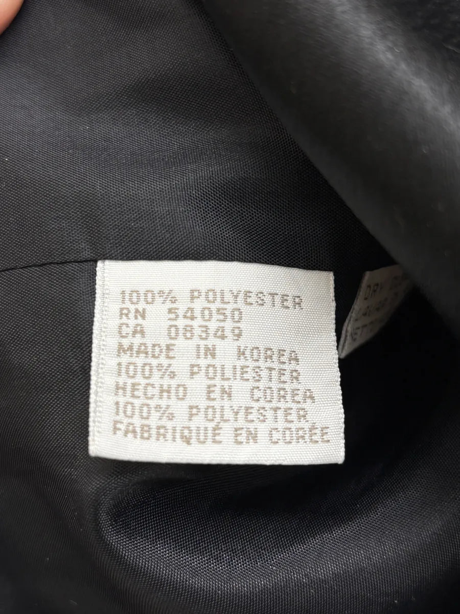 Jones New York Black Satin Lapel Blazer - label