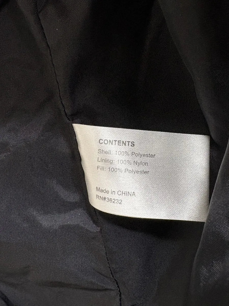 Black Embossed Quilted Zip-Front Jacket