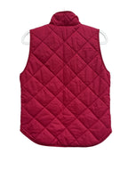 J.Crew Quilted Puffer Vest Raspberry Pink - back