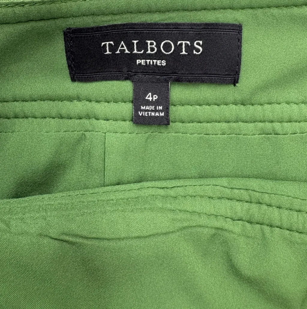 Talbots Wool Blend Mini Skirt Green - tag